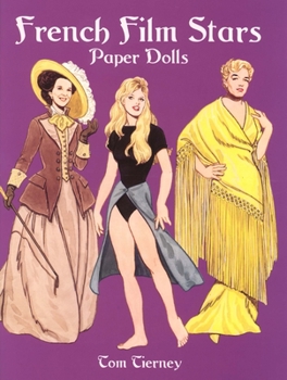 Paperback French Film Stars Paper Dolls Book