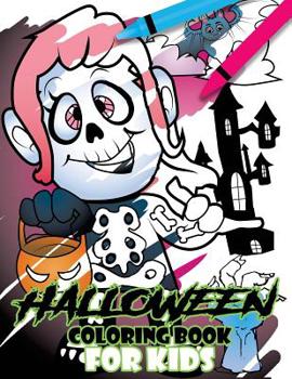 Paperback Halloween Coloring Book For Kids Book
