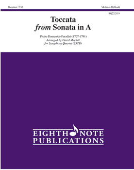 Paperback Toccata: From Sonata in A, Score & Parts Book