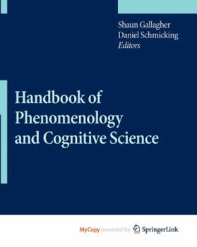 Paperback Handbook of Phenomenology and Cognitive Science Book