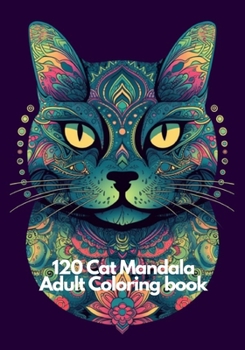 Paperback 120 Cat Mandala Adult Coloring book