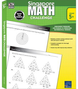 Paperback Singapore Math Challenge, Grades 5 - 8: Volume 21 Book