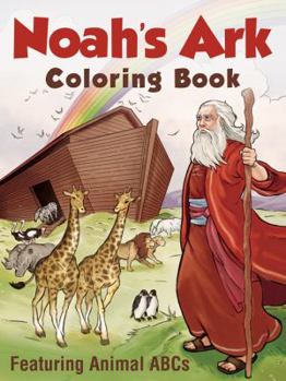 Paperback Noah's Ark Coloring Book: Featuring Animal ABCs Book