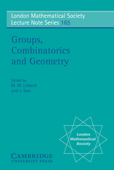 Paperback Groups, Combinatorics and Geometry Book