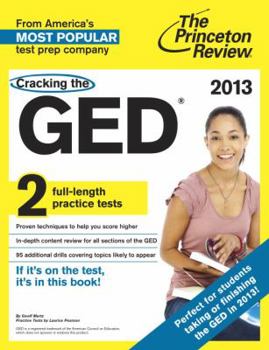 Paperback Cracking the GED, 2013 Edition (College Test Preparation) Book