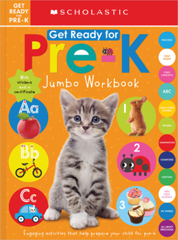 Paperback Get Ready for Pre-K Jumbo Workbook: Scholastic Early Learners (Jumbo Workbook) Book