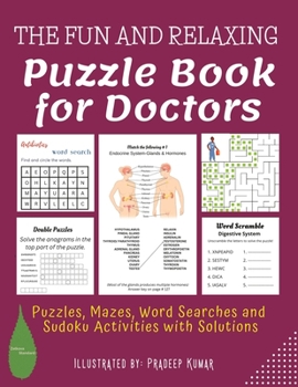 Paperback Puzzle Book for Doctors: Doctors' Activity Book for Relaxation Book