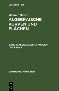 Hardcover Algebraische Kurven der Ebene [German] Book
