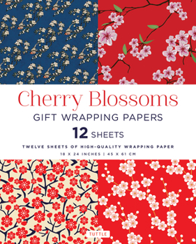 Paperback Cherry Blossoms Gift Wrapping Papers - 12 Sheets: 18 X 24 Inch (45 X 61 CM) Wrapping Paper Book