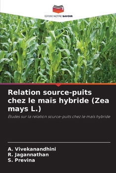 Paperback Relation source-puits chez le maïs hybride (Zea mays L.) [French] Book