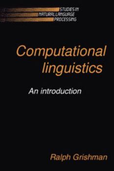 Computational Linguistics (Studies in Natural Language Processing) - Book  of the Studies in Natural Language Processing