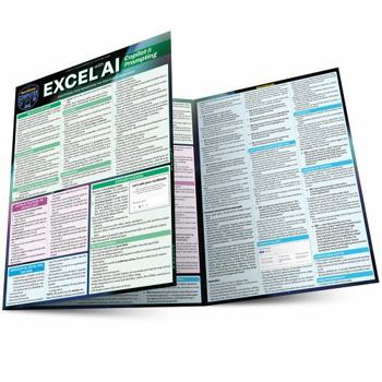 Paperback Excel with AI - Copilot & Prompting: A Quickstudy Laminated Reference Guide Book