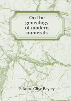 Paperback On the genealogy of modern numerals Book