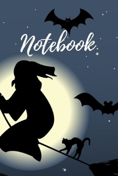 Halloween Journal: Creepy Journal | College Ruled Notebook | Lined Paper | 120 Pages | 6x9" Journal | Halloween Gift For Kids | Halloween Gift For Adults | Halloween Notebook | Witch & Cat Design