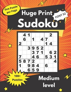 Huge Print Sudoku Medium level: Brain exercises for adults and seniors