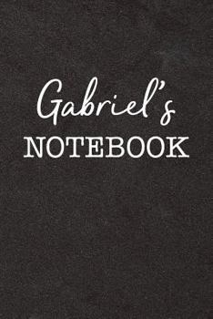 Paperback Gabriel's Notebook: Personalized Scrapbook for Men Book