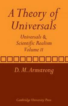 Hardcover A Theory of Universals: Volume 2: Universals and Scientific Realism Book