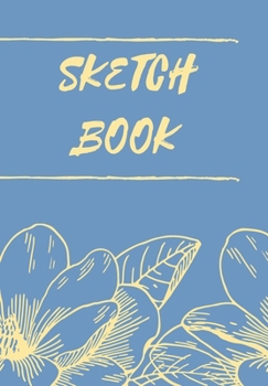 Paperback Sketch Book: Sky Blue Journal with Line Drawing for Art Students Who Love the Doodle Book
