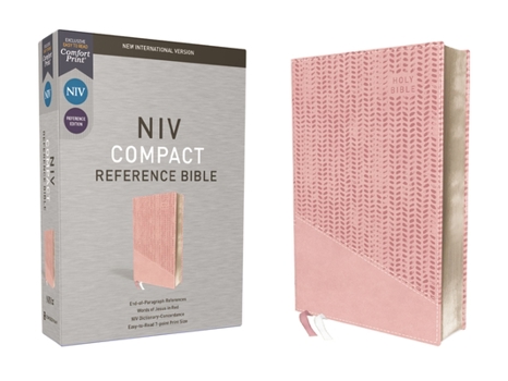 Imitation Leather Niv, Reference Bible, Compact, Leathersoft, Pink, Red Letter, Comfort Print Book