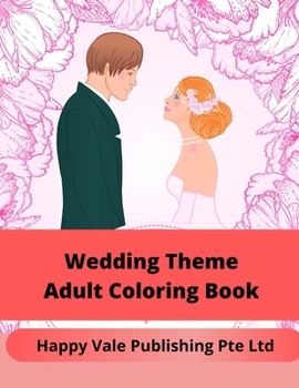 Paperback Wedding Theme Adult Coloring Book