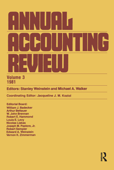 Hardcover Annual Accounting Review: Volume 3, 1981 Book