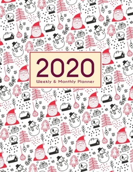 Paperback 2020 Planner Weekly & Monthly 8.5x11 Inch: Lovely Christmas Cover One Year Weekly and Monthly Planner + Calendar Views, journal, for Men, Women, Boys, Book