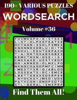 Paperback Wordsearch 190+ Various Puzzles Volume 36: Find Them All! Book
