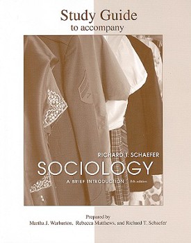 Paperback Student Study Guide to Accompany Sociology: A Brief Introduction Book