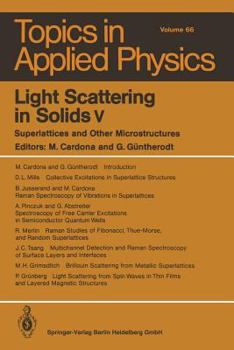 Paperback Light Scattering in Solids V: Superlattices and Other Microstructures Book
