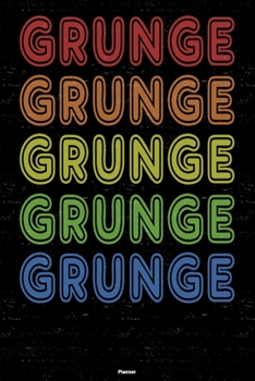 Grunge Planner: Grunge Retro Music Calendar 2020 - 6 x 9 inch 120 pages gift