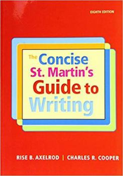 Paperback The Concise St. Martin's Guide to Writing Book