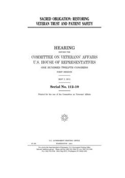 Paperback Sacred obligation: restoring veteran trust and patient safety Book