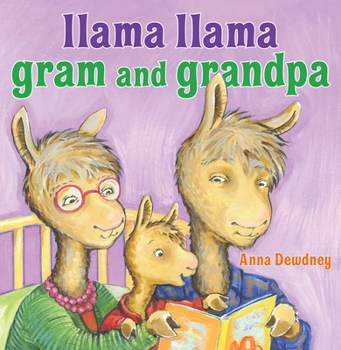 Hardcover Llama Llama Gram and Grandpa Book