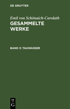 Hardcover Tauwasser [German] Book