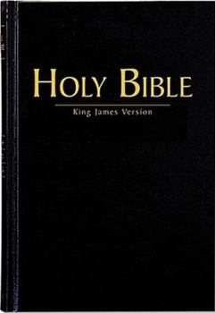 Hardcover The Holy Bible: King James Version, Black, Pew Bible [Large Print] Book