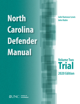 Paperback North Carolina Defender Manual: Volume 2, Trial Book