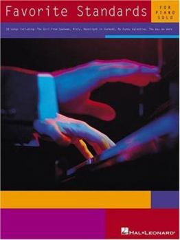 Paperback Favorite Standards for Piano Solo Book