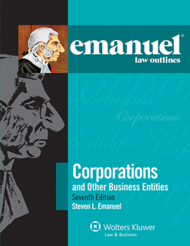 Paperback Emanuel Law Outlines for Corporations Book