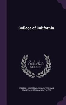 Hardcover College of California Book