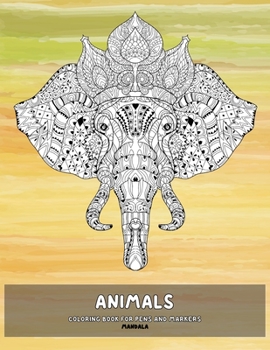 Paperback Mandala Coloring Book for Pens and Markers - Animals Book