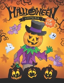 Paperback Halloween Coloring Book for Kids Book