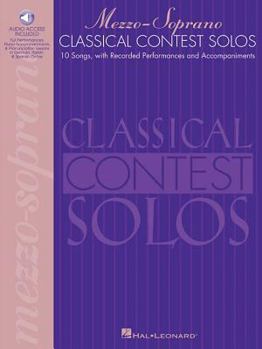 Paperback Classical Contest Solos - Mezzo-Soprano Book/Online Media Book