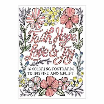 Card Book Faith Hope Love & Joy Coloring Postcards Book