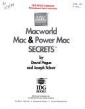 Paperback MacWorld Mac and Power Mac Secrets Book