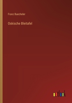 Paperback Oskische Bleitafel [German] Book