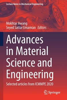 Paperback Advances in Material Science and Engineering: Selected Articles from Icmmpe 2020 Book