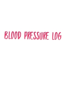 Paperback Blood Pressure Log: Tracker Book