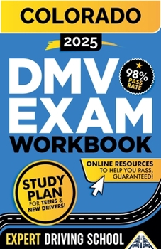 Paperback Colorado DMV Exam Workbook Book