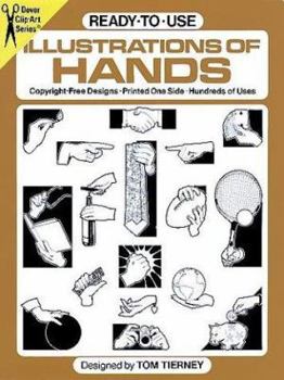 Paperback Ready-To-Use Illustrations of Hands (Dover Clip-Art Series) Book