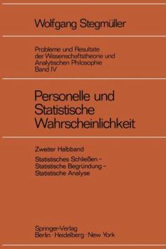 Paperback Personelle Und Statistische Wahrscheinlichkeit [German] Book